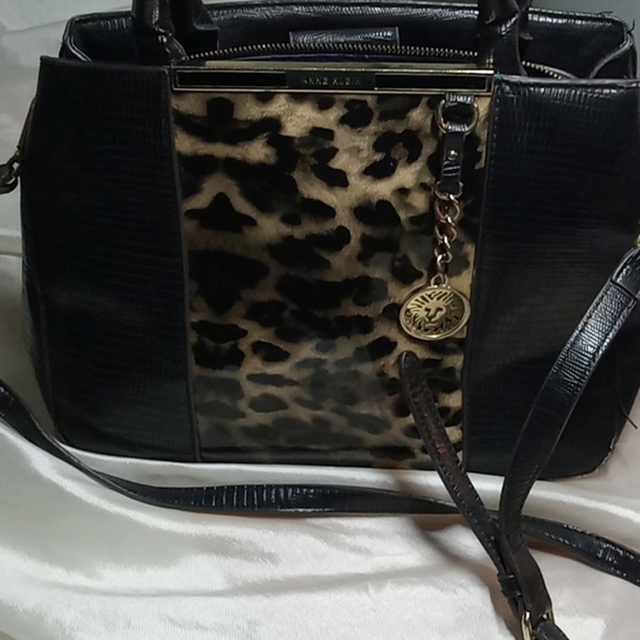 - Anne Klein alligator cheetah handbag vintage - Picture 1 of 7